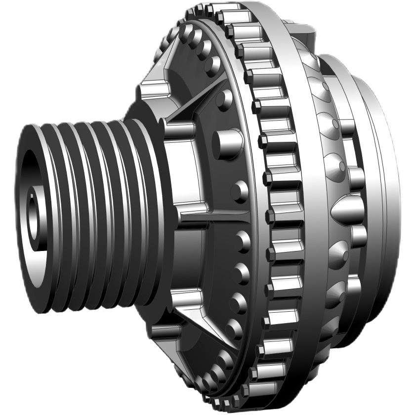 Гидромуфта со шкивом