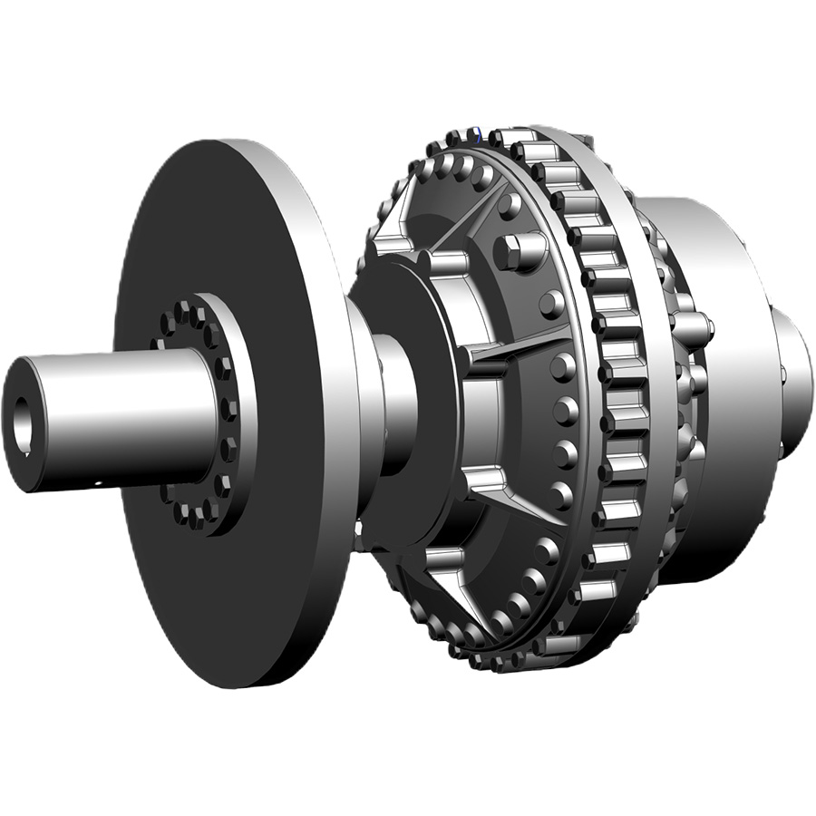 Гидромуфта с тормозным диском