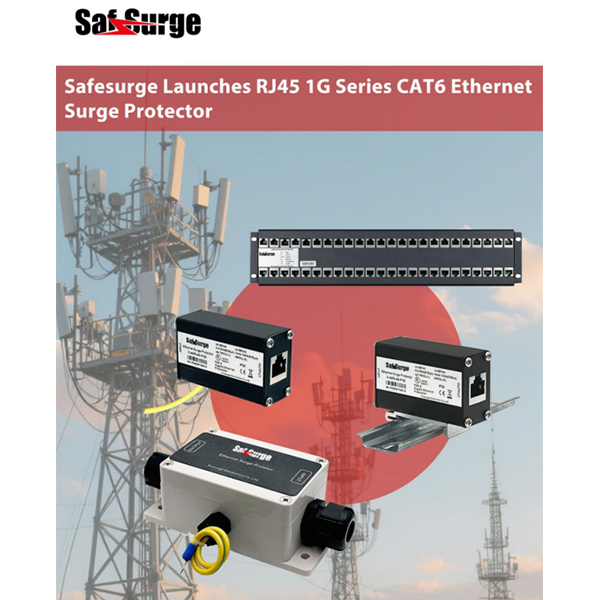 Safesurge выпускает сетевой фильтр CAT6 Ethernet серии RJ45 1G с защитой от перенапряжения