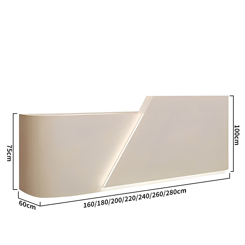 Китай стойка регистрации，Современная простая стойка регистрации с покраской, консультационная стойка регистрации, информационная стойка для коммерческих помещений из материала на основе МДФзавод Поставщик - ООО компания Гуанчжоу Мэйи Мебель