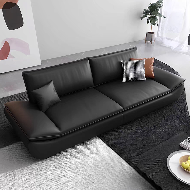 Китай деловой диван,Черный кожаный офисный диван, диван для деловых встреч и переговоровзавод Поставщик - ООО компания Гуанчжоу Мэйи Мебель