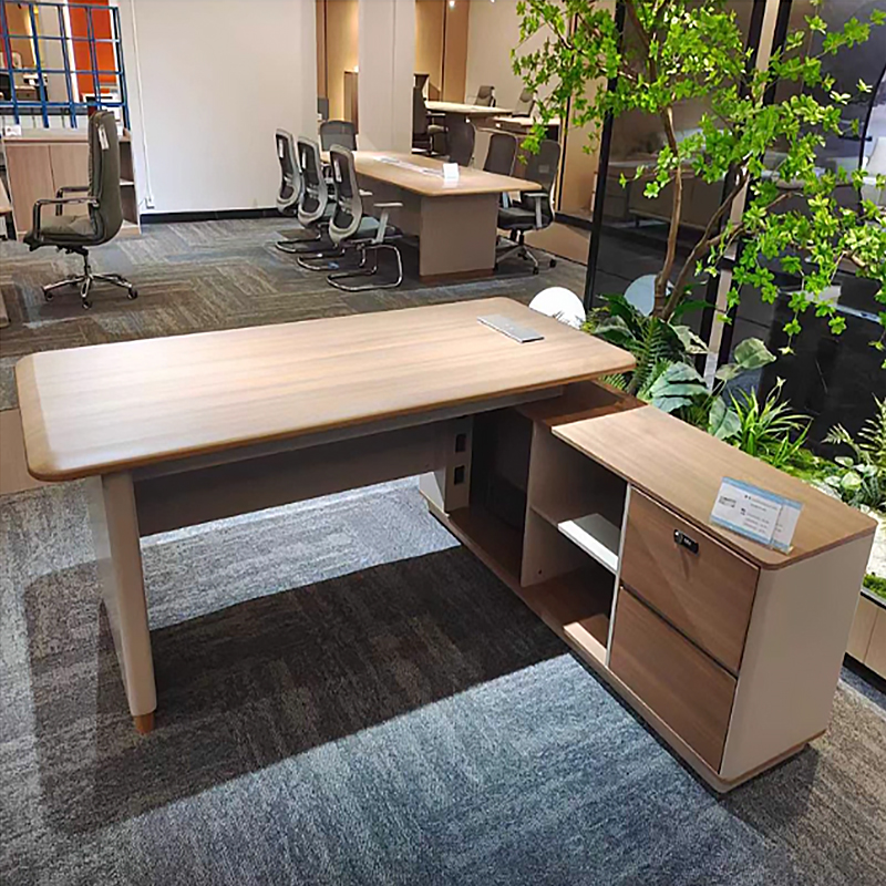 Китай современный стол босса，Современный минималистский стол, стол менеджера, компьютерный стол со шкафом для хранения вещейзавод Поставщик - ООО компания Гуанчжоу Мэйи Мебель