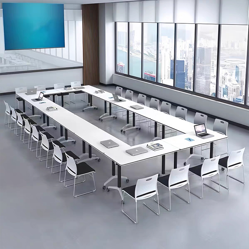 Китай офисный стол для совещаний，Мобильный складной конференц-стол, современный и простой стол для конференц-зала, многофункциональный конференц-стол для обучения и переговоров.завод Поставщик - ООО компания Гуанчжоу Мэйи Мебель