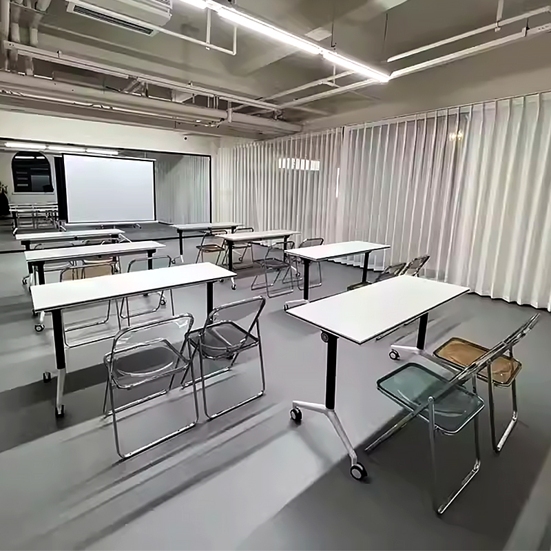 Китай офисный стол для совещаний，Мобильный складной конференц-стол, современный и простой стол для конференц-зала, многофункциональный конференц-стол для обучения и переговоров.завод Поставщик - ООО компания Гуанчжоу Мэйи Мебель