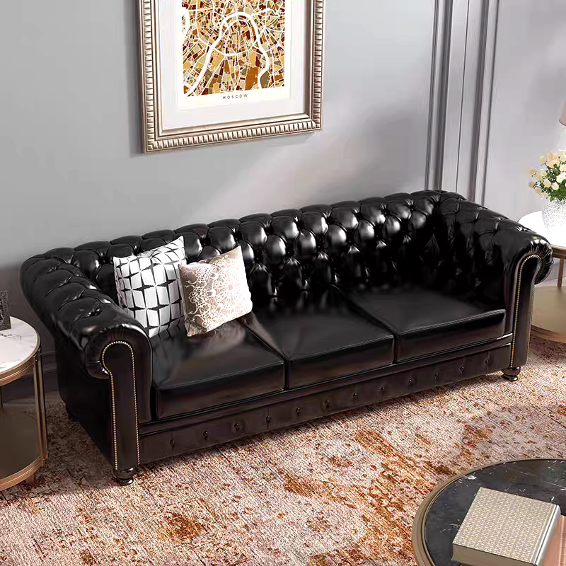 Китай кожаный диван,Высококлассный офисный диван из натуральной кожи, диван для переговоров и совещаний, роскошный диван для приема в стиле ретро для руководителейзавод Поставщик - ООО компания Гуанчжоу Мэйи Мебель