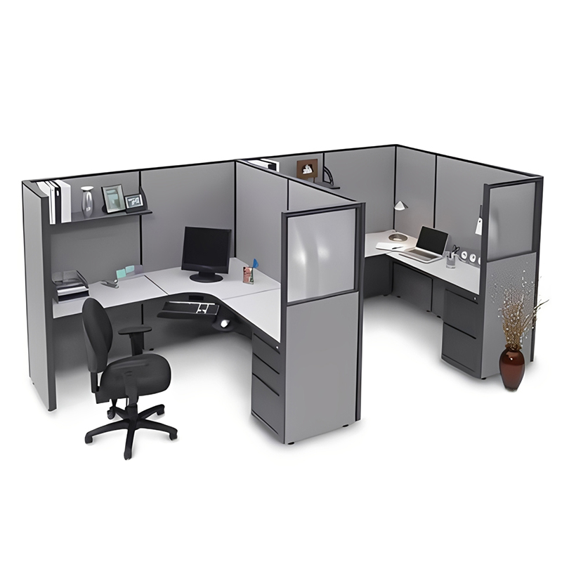 самый луЧший стол перcонала，Индивидуальные офисные рабочие места с высокими перегородками | Изготовлены из ДСП, создают ваше собственное эффективное рабочее пространство.