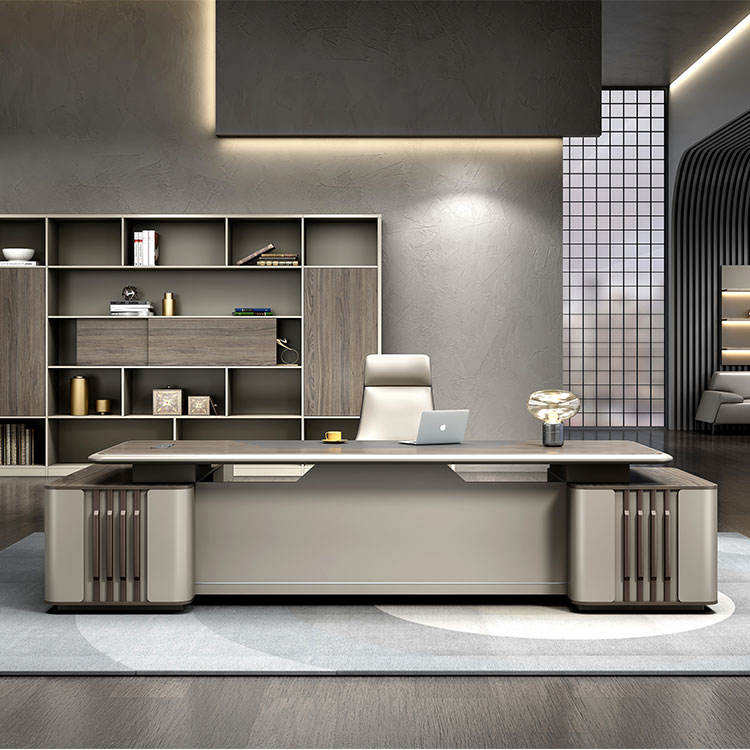 Китай Самый лучший стол босс люкс — современный лакированный стол для кабинета руководителязавод Поставщик - ООО компания Гуанчжоу Мэйи Мебель