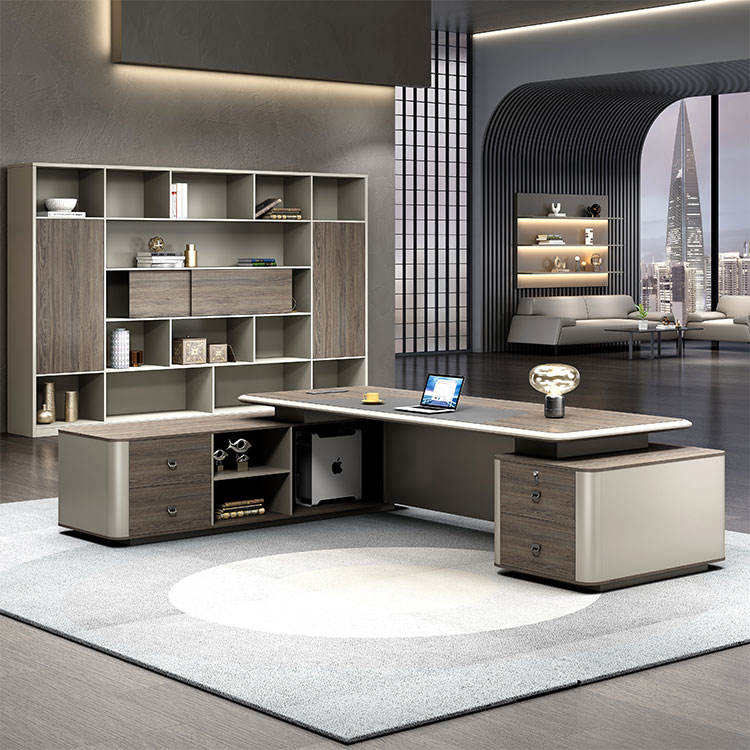 Китай Самый лучший стол босс люкс — современный лакированный стол для кабинета руководителязавод Поставщик - ООО компания Гуанчжоу Мэйи Мебель