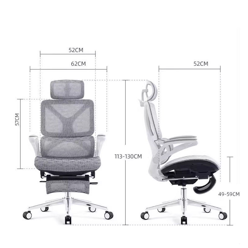 Китай Эргономичные кресла с сетчатой спинкой и алюминиевой базойзавод Поставщик - ООО компания Гуанчжоу Мэйи Мебель