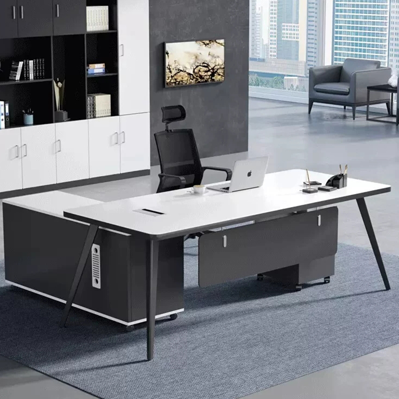 Китай Современный L-образный руководительский стол из ДСП для офисазавод Поставщик - ООО компания Гуанчжоу Мэйи Мебель