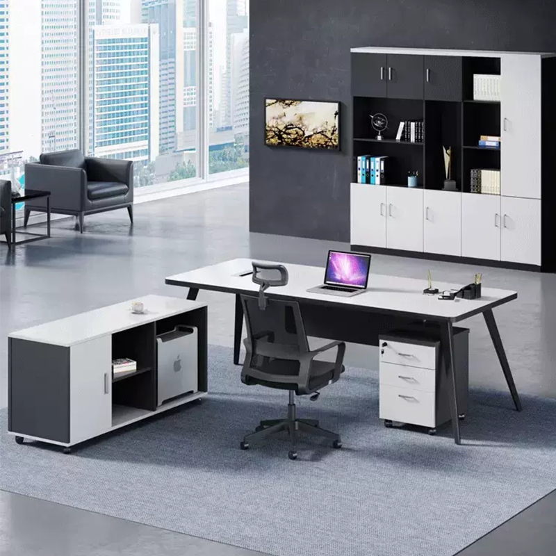 Китай Современный L-образный руководительский стол из ДСП для офисазавод Поставщик - ООО компания Гуанчжоу Мэйи Мебель