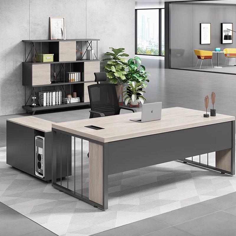 Китай Стол для руководителя «Модерн» с тумбойзавод Поставщик - ООО компания Гуанчжоу Мэйи Мебель