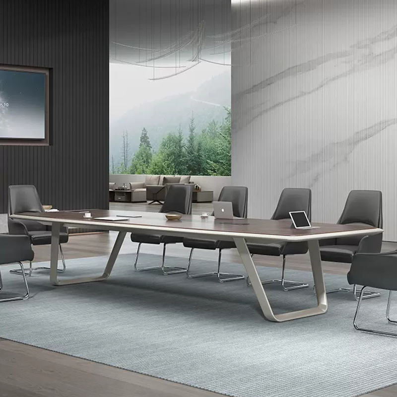 Китай Конференц-стол на 10 человек, доступный в различных размерах и с возможностью индивидуальной настройки, — незаменимый элемент современных конференц-залов.завод Поставщик - ООО компания Гуанчжоу Мэйи Мебель