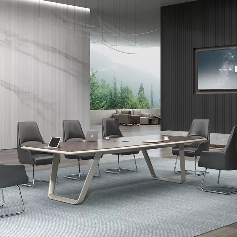 Китай Конференц-стол на 10 человек, доступный в различных размерах и с возможностью индивидуальной настройки, — незаменимый элемент современных конференц-залов.завод Поставщик - ООО компания Гуанчжоу Мэйи Мебель