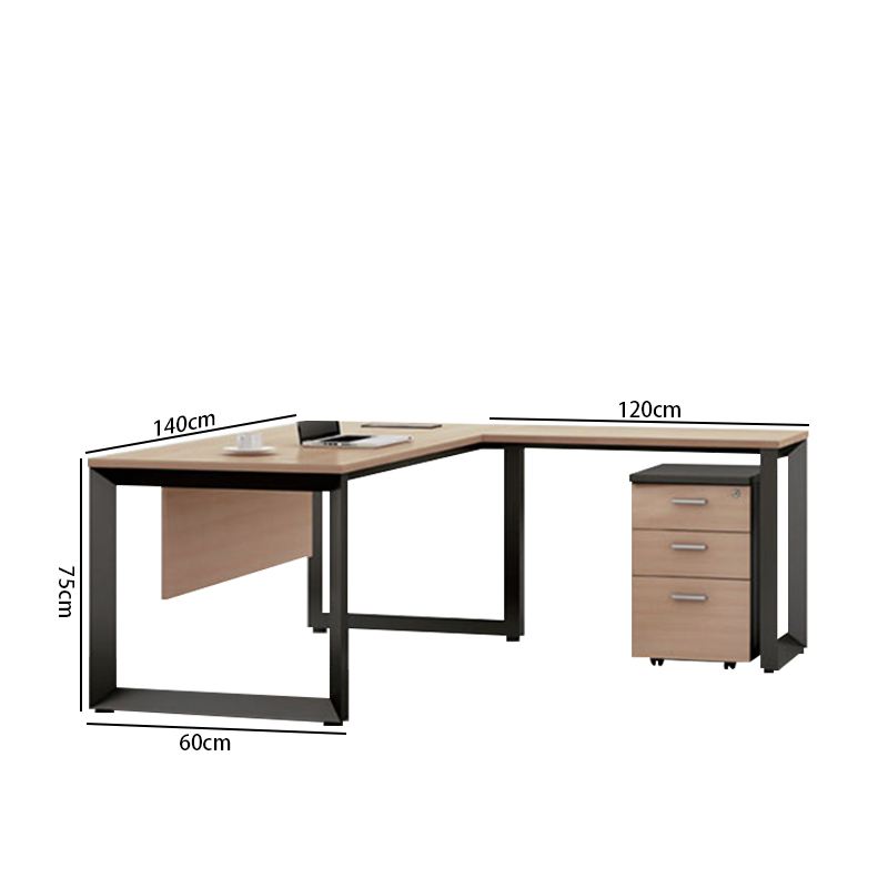 Китай Ультраминималистичный офисный стол из комбинации стали и дерева.завод Поставщик - ООО компания Гуанчжоу Мэйи Мебель