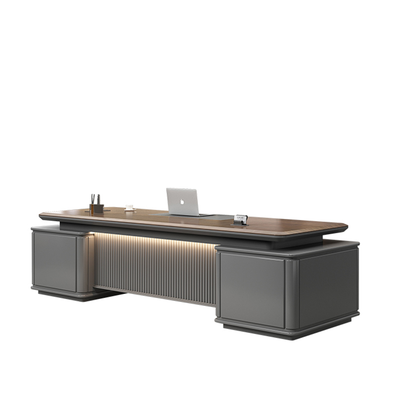 Китай Современный светлый роскошный письменный стол для руководителя, популярный стол для руководителя-менеджера, офисная мебель по индивидуальному заказузавод Поставщик - ООО компания Гуанчжоу Мэйи Мебель