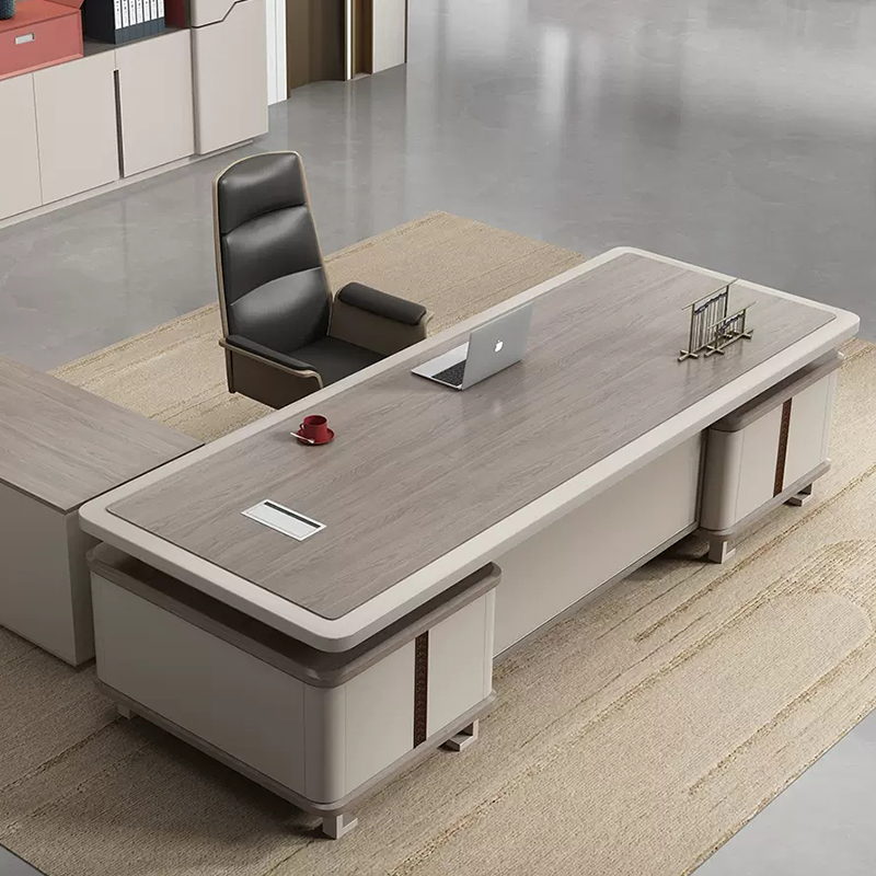 Китай Новый китайский стиль светлый роскошный стол генерального директора | Демонстрирует ауру лидерствазавод Поставщик - ООО компания Гуанчжоу Мэйи Мебель