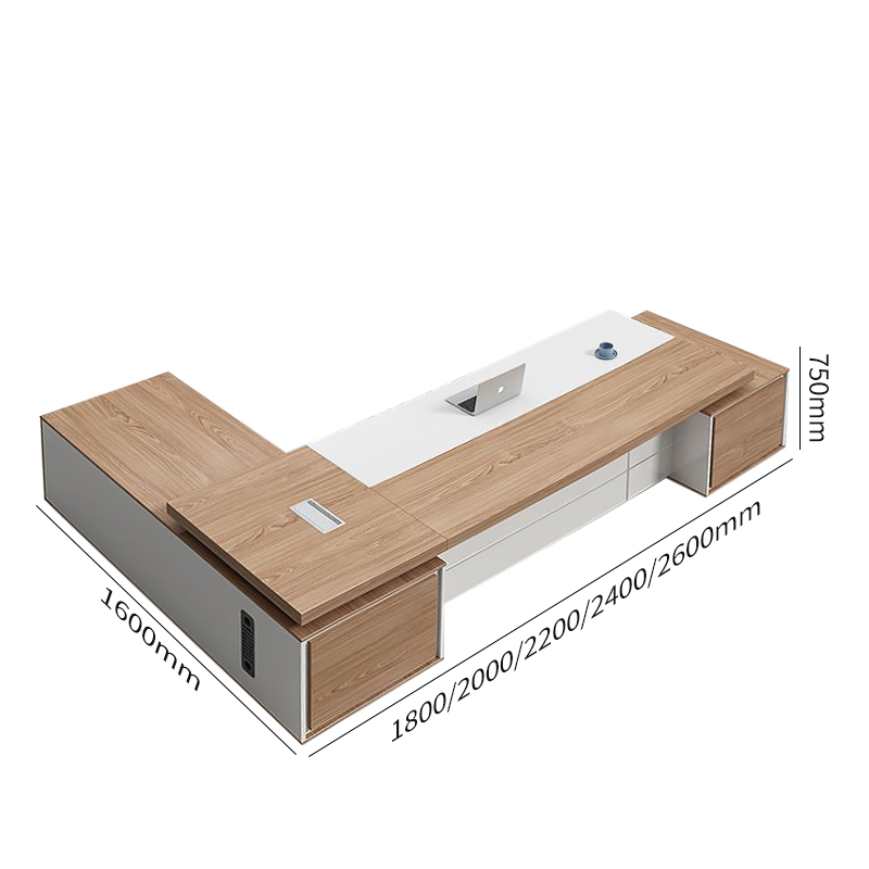Китай Экологичный L-образный письменный стол для руководителязавод Поставщик - ООО компания Гуанчжоу Мэйи Мебель