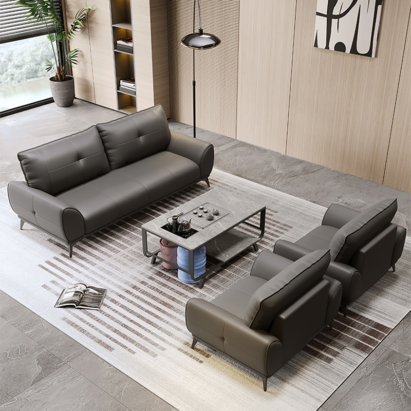 Китай Офисный диван премиум-класса из кожи / экокожизавод Поставщик - ООО компания Гуанчжоу Мэйи Мебель