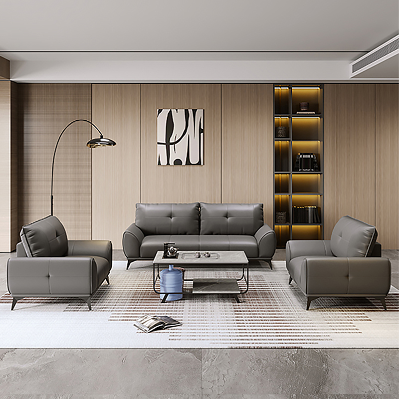 Китай Офисный диван премиум-класса из кожи / экокожизавод Поставщик - ООО компания Гуанчжоу Мэйи Мебель