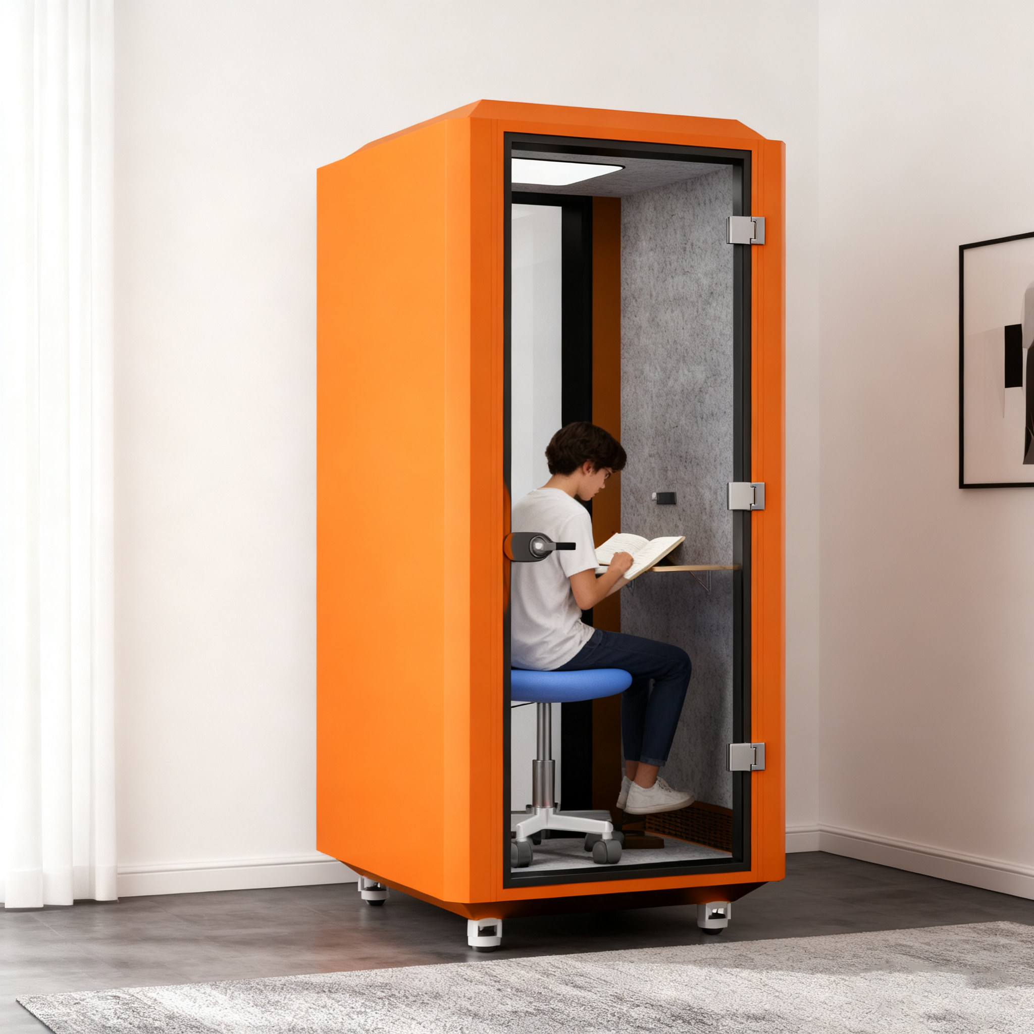 Бесшумный шкаф одиночный – мобильная зона тишины для работы и концентрации