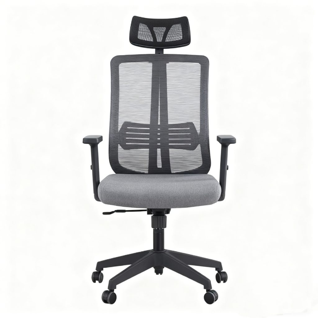 Китай Эргономический офисный стул высокого спинки с сетчатым сиденьем и поддержкой поясницы — регулируемый компьютерный стул для дома и офисазавод Поставщик - ООО компания Гуанчжоу Мэйи Мебель