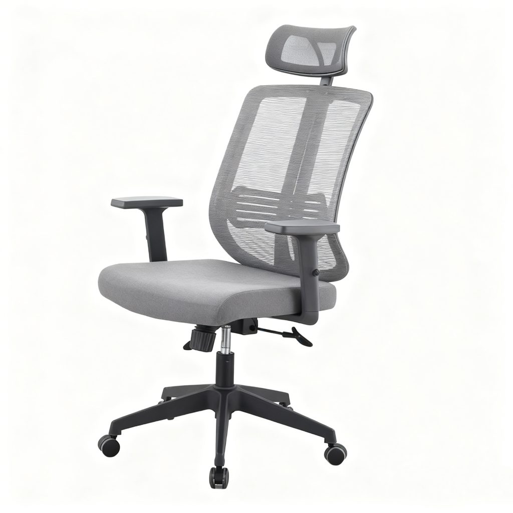 Китай Эргономический офисный стул высокого спинки с сетчатым сиденьем и поддержкой поясницы — регулируемый компьютерный стул для дома и офисазавод Поставщик - ООО компания Гуанчжоу Мэйи Мебель