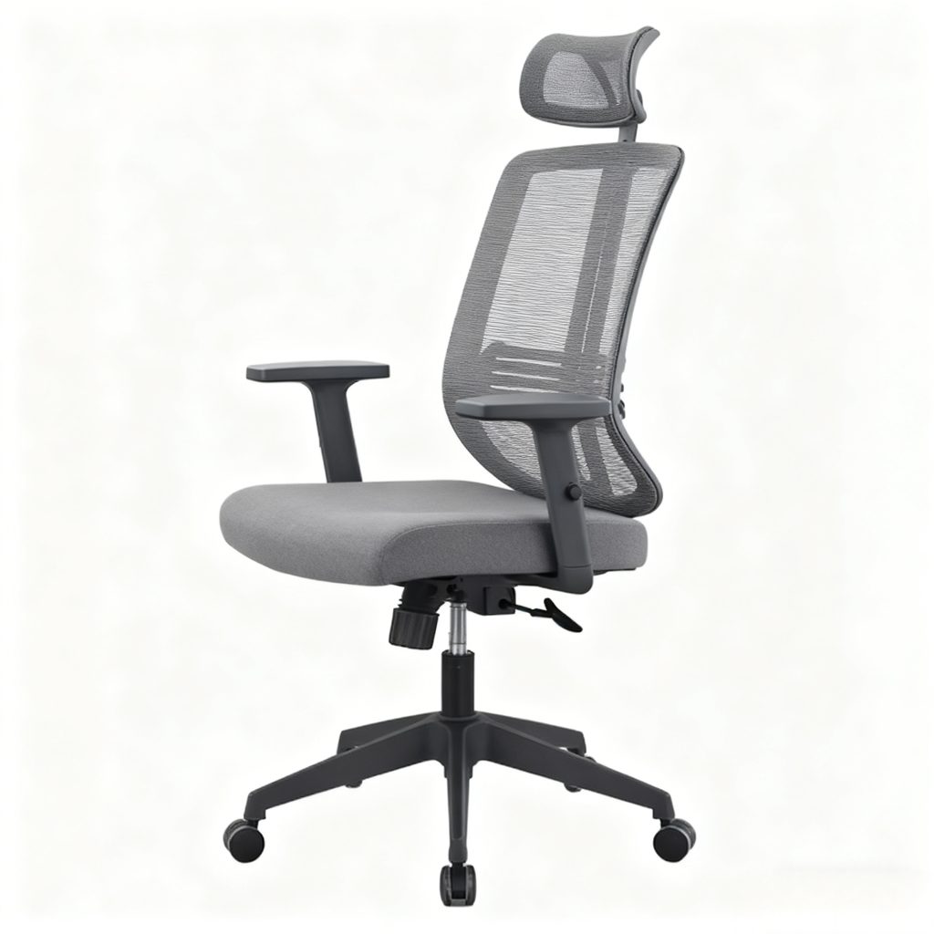 Китай Эргономический офисный стул высокого спинки с сетчатым сиденьем и поддержкой поясницы — регулируемый компьютерный стул для дома и офисазавод Поставщик - ООО компания Гуанчжоу Мэйи Мебель