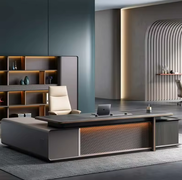 Высококачественный L-образный стол для руководителя/начальника