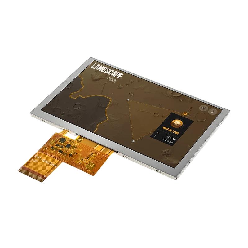 5-дюймовый TFT дисплей / Разрешение 800480 / RGB интерфейс / Высокая яркость / Панель приборов