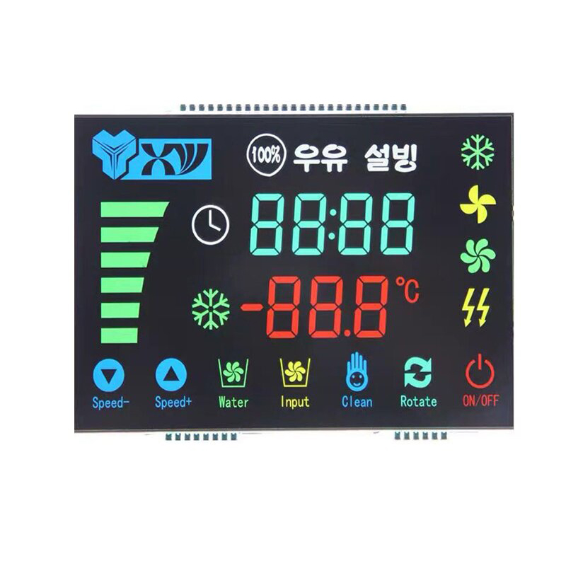 Встроенный сенсорный экран ЖК-экран кода сегмента Segment display/ C ustom display/ touch control/ Projective Capacitive Touch Panel