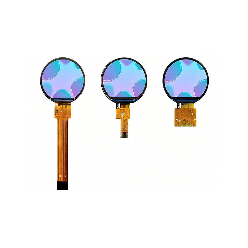 0.99-дюймовый круглый OLED дисплей разрешение 128×115 SPI 4 интерфейс