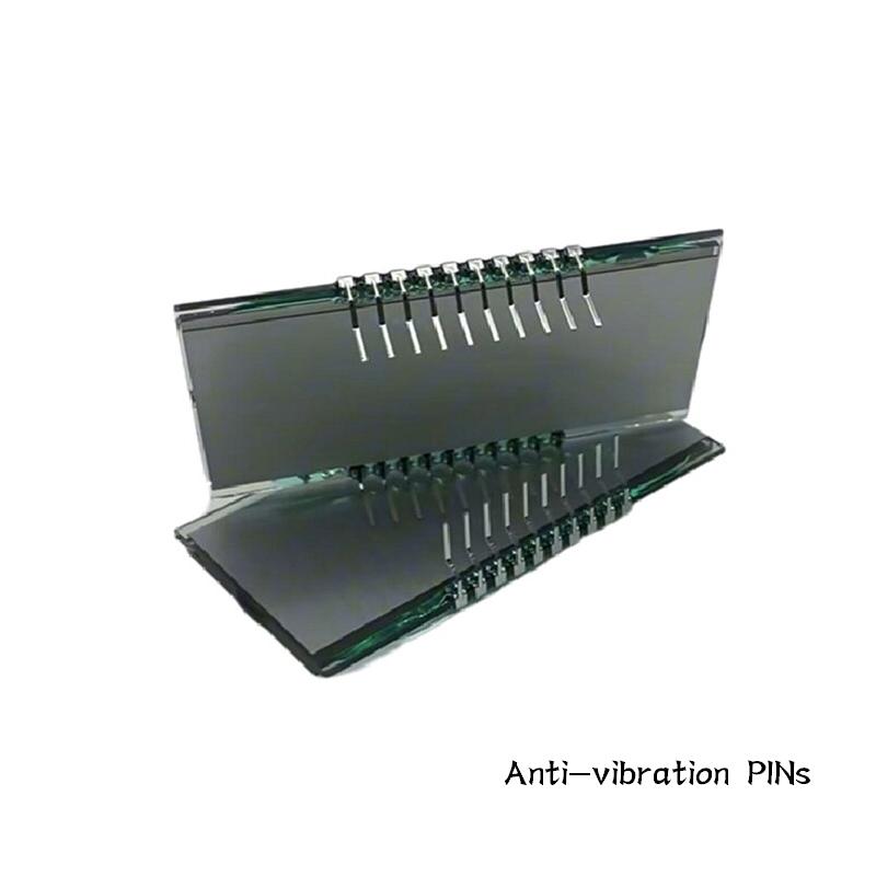 LCD-дисплеи со штырьками нестандартной формы: Противоударные штырьки/Сегментные дисплеи на заказ/ЖК-дисплеи с низким энергопотреблением/Штырьки для фиксации/Плоские штырьки