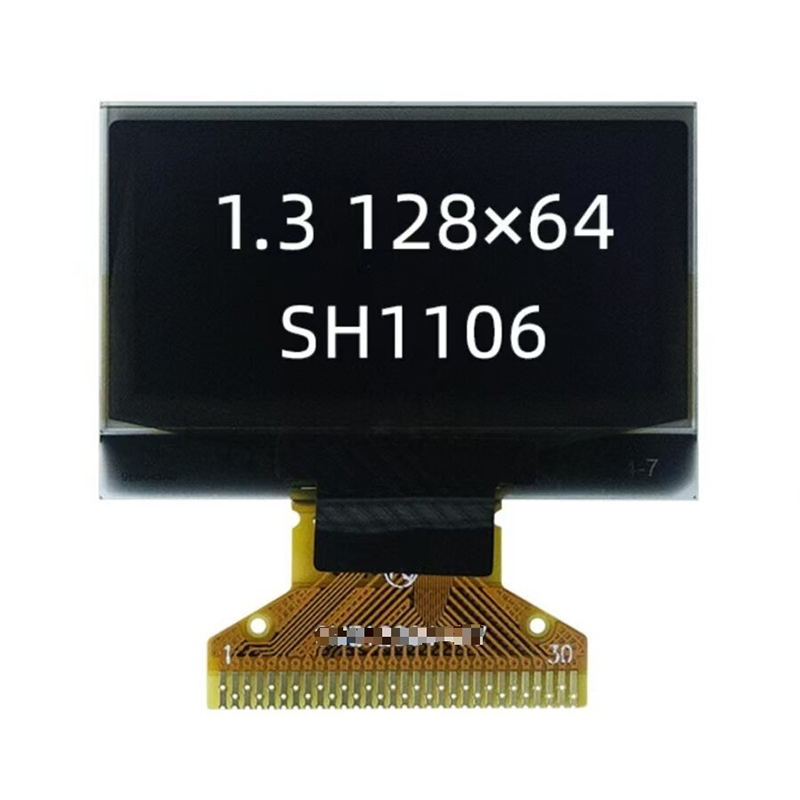 1,3-дюймовый OLED-дисплей с высокой яркостью и разрешением 128*64.
