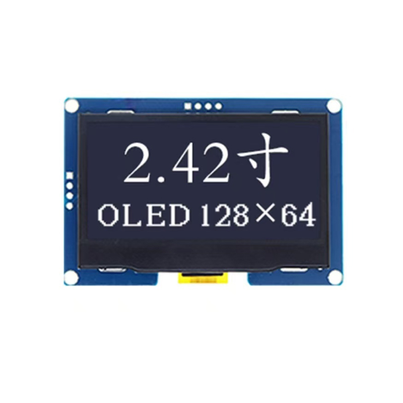 2,4-дюймовый монохромный OLED-дисплей высокой яркости с разрешением 128*64.
