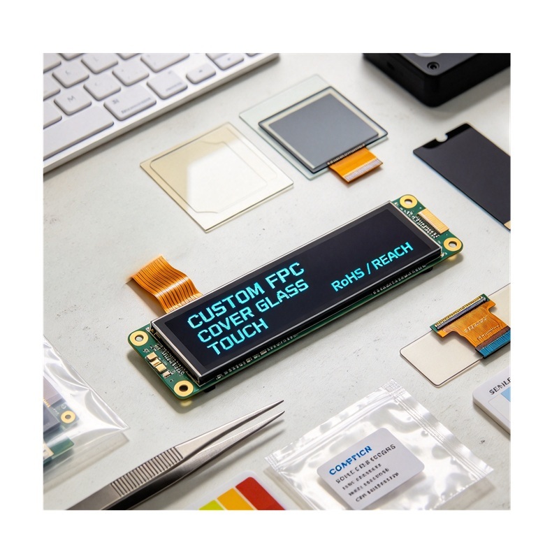 2,08-дюймовый OLED-дисплей 256×64 | Монохромный | Интерфейс SPI | Широкий температурный диапазон | EDOL208-25664J-H24
