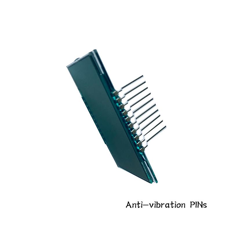 LCD-дисплеи со штырьками нестандартной формы: Противоударные штырьки/Сегментные дисплеи на заказ/ЖК-дисплеи с низким энергопотреблением/Штырьки для фиксации/Плоские штырьки
