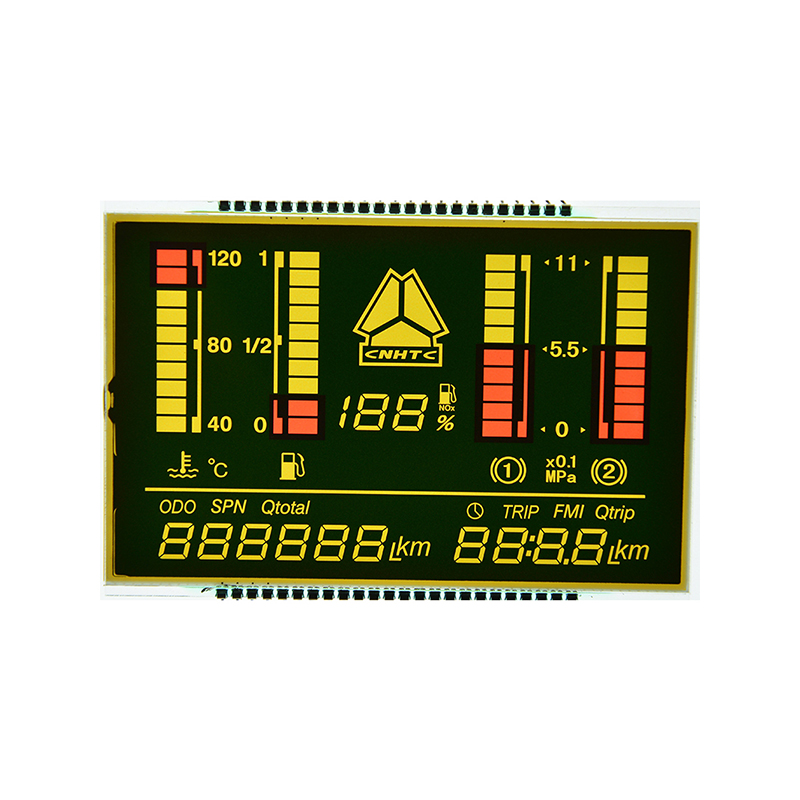 HTN LCD: Пользовательский сегментный дисплей / широкий угол обзора / широкий температурный диапазон / низкое энергопотребление / низкая стоимость
