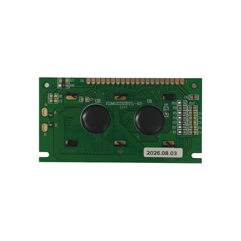 EDM12232-43 | Графический ЖК-модуль 122×32 | STN, жёлто-зелёный режим отображения | 8-битный параллельный интерфейс