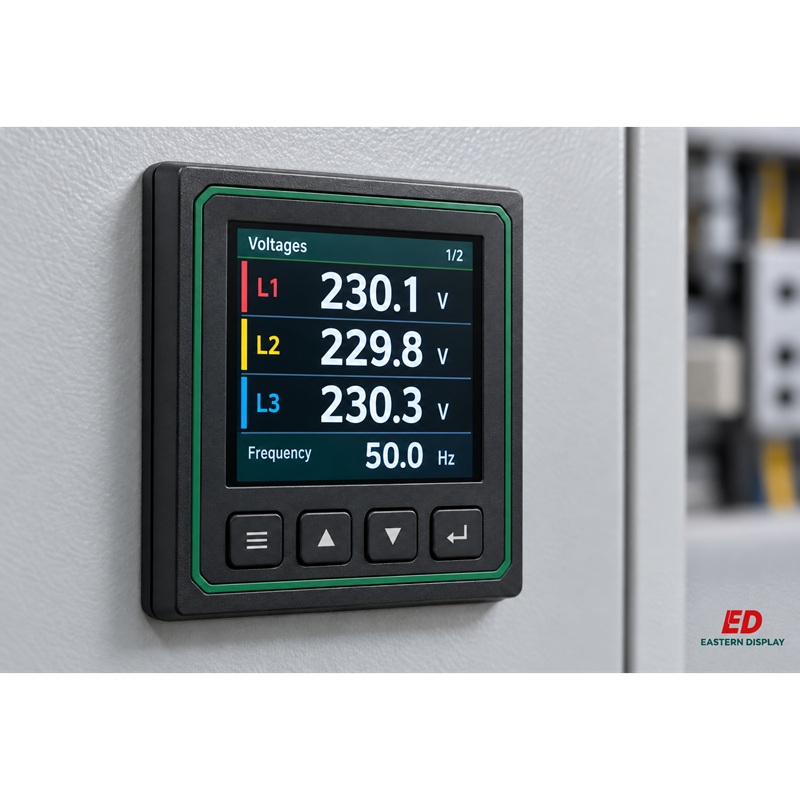 Высоконадежные TFT-дисплеи для анализаторов качества электроэнергии и панельных измерительных приборов
