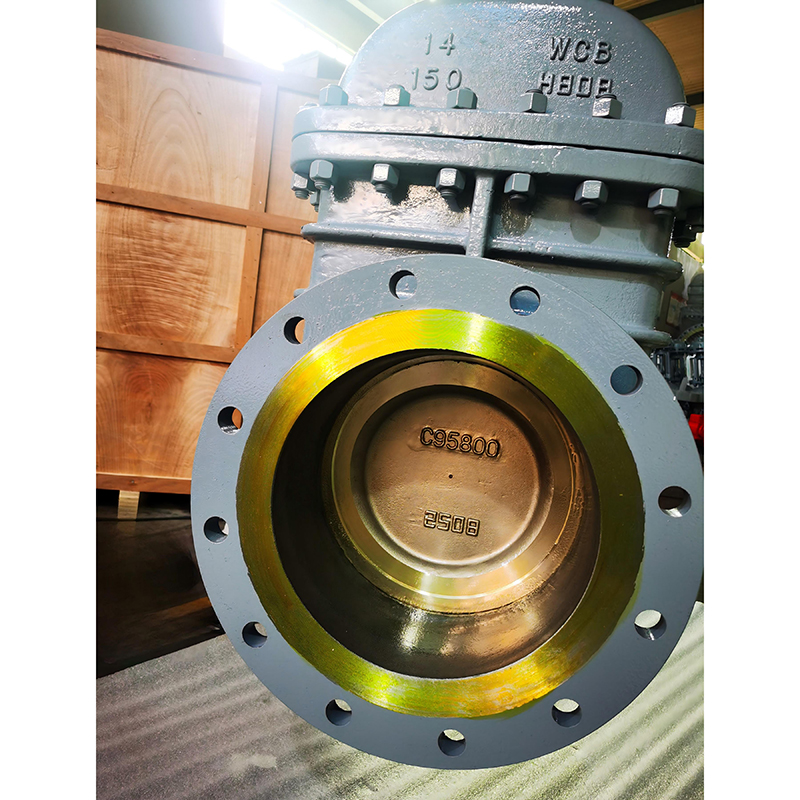 Фланцевый задвижной клапан API600 с отделкой из стали C95800 (алюминиевая бронза)