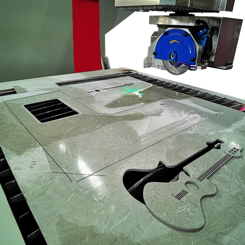 Мостовая пила с гидроабразивной резкой-HKNC-450J