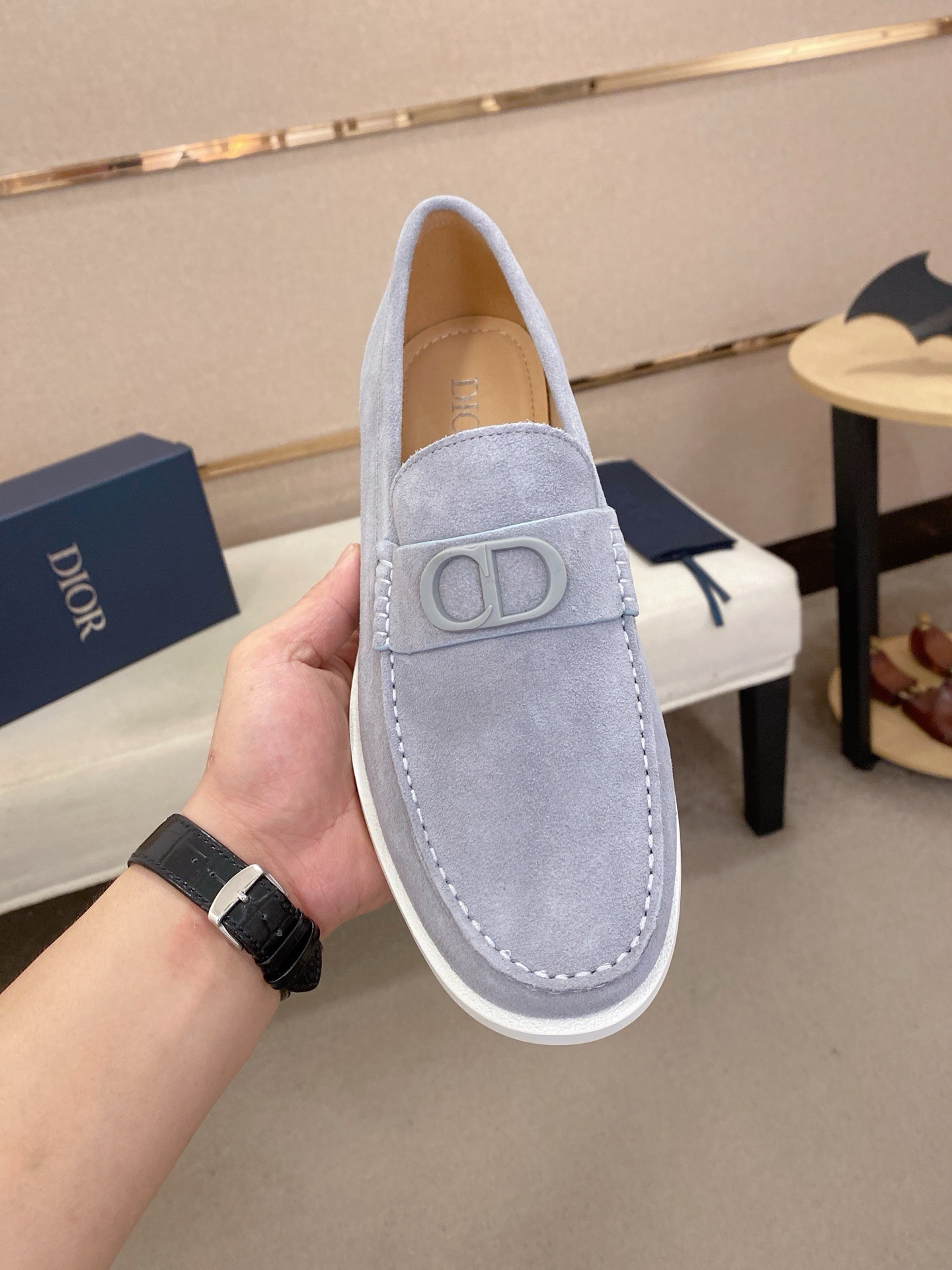 Деловая повседневная обувь Dior，Лоферы，инстаграм модная обувь