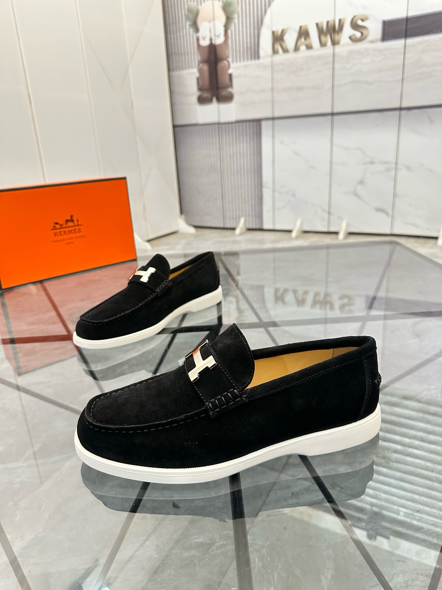 Оригинальная кожаная мужская обувь от Hermes, горячая распродажа