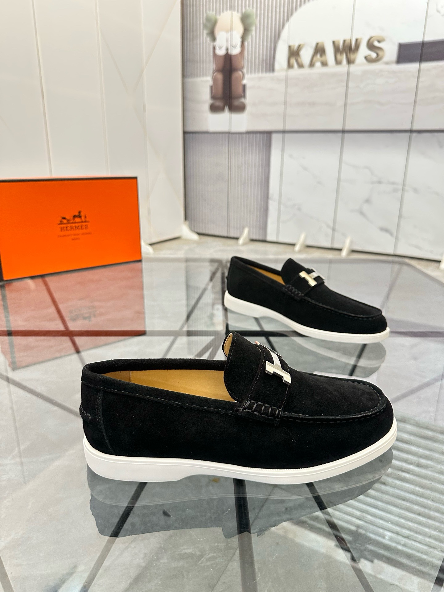 Оригинальная кожаная мужская обувь от Hermes, горячая распродажа