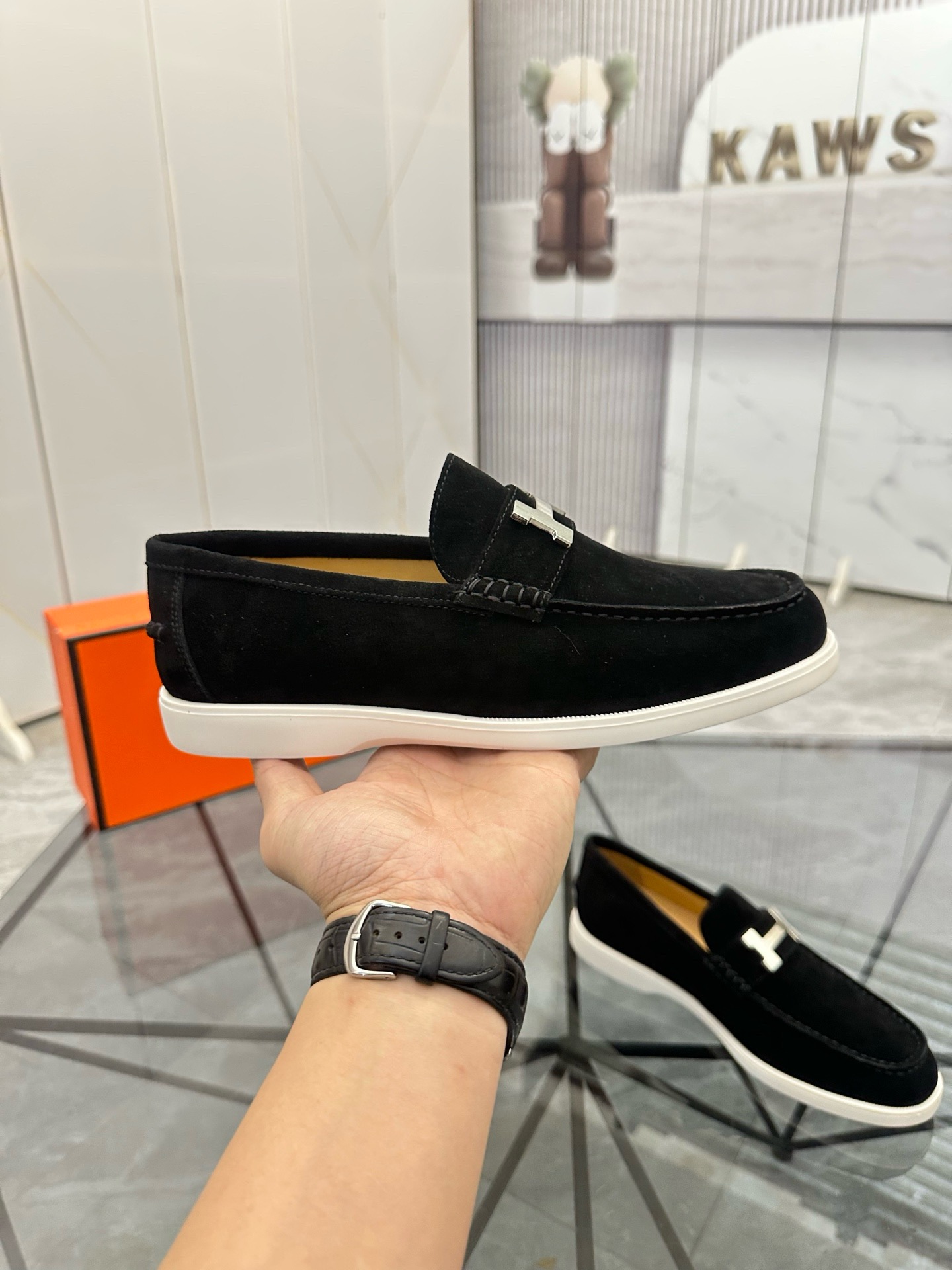 Оригинальная кожаная мужская обувь от Hermes, горячая распродажа