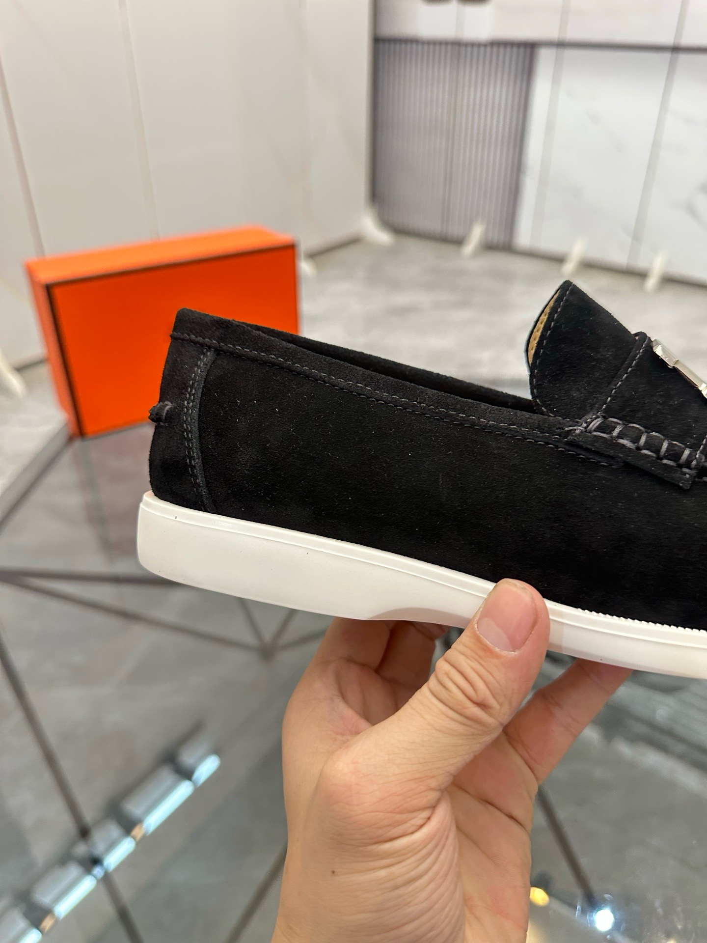 Оригинальная кожаная мужская обувь от Hermes, горячая распродажа