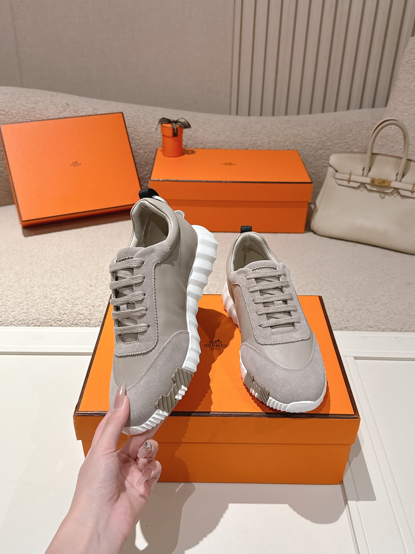 Высококачественная мужская модная обувь Hermès из натуральной кожи (коллекция 2026 года)