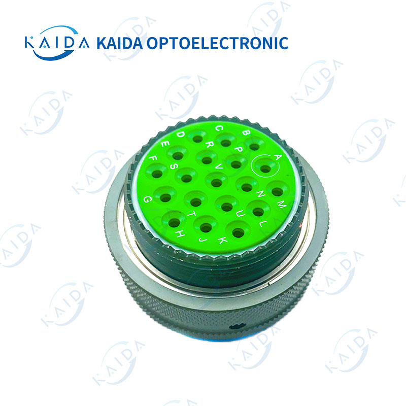 D38999 series1 crimping MIL-DTL-38999 series aviation plug connector 24 core socket stainless steel and other shell options
