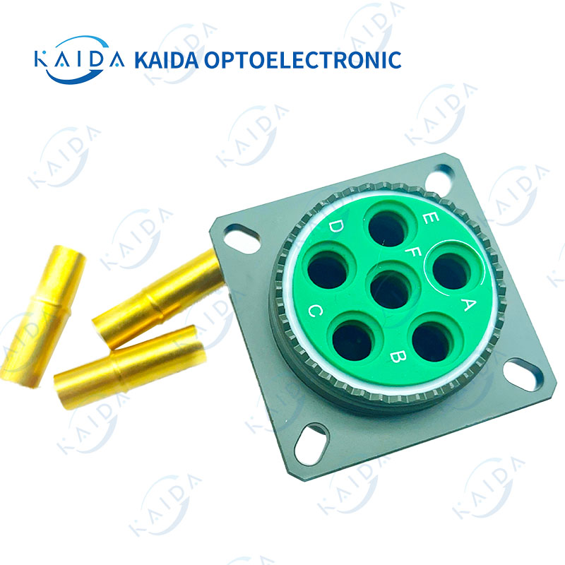 MIL-DTL-38999 Series 4-socket Cadmium plating shell D38999 Series 3